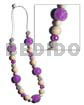 20mm Wrapped Wood Beads In