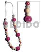 20mm Wrapped Wood Beads In