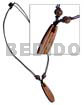 45mmx13mm Wooden Surfboard Fin Pendant