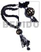 Twisted 9 Rows Black Cut