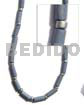 Pastel Blue Wood Tube Silver