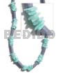 Pastel Blue Wood Tube Aqua