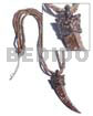 2 Rows Brown Marbled 2-3mm