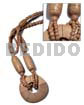 Round 10mm/6mm Nat. Wood Beads