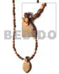 Oval Wood Pendant Burning/wood Rice