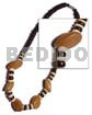 7-8mm Coco Pokalet. Black/bleach Bayong