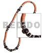 4-5mm Coco Heishe Melon Black