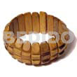 Robles Wood Groove Bangle Clear