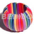 Elastic Multicolored Natural White Wood