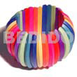 Elastic Multicolored Natural White Wood
