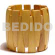 Nangka Wood Elastic Bangle Clear