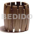 Greywood Wood Elastic Bangle Clear