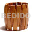 Bayong Wood Elastic Bangle Clear
