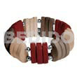 Natural White Wood Brown/beige/maroon Combination
