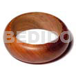 Bayong Rounded Wood Bangle Clear