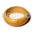 Nangka Rounded Wood Bangle Clear