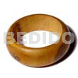 Robles Rounded Wood Bangle Clear