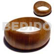 Graduated Bayong Wood Bangle Clear