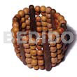 Elastic 6 Rows 8mm Wood