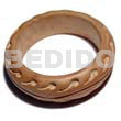 Ambabawod Round Wood Bangle Paisley