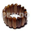 Elastic Robles Wood Bangle Clear