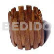 Robles Wood Elastic Bangle Clear