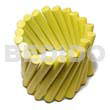 Elastic Yellow Wood Stick Bangle