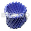 Elastic Blue Stick Wood Bangle