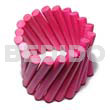 Elastic Pink Wood Stick Bangle