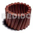 Elastic Nat. Wood Stick Bangle