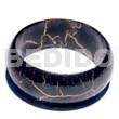 Nat. Wood Bangle In Black