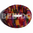 Nat. Wood Bangle In Multicolored