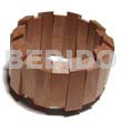 40mmx10mm Nat. Wood Elastic Bangle