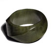 Twisted Nat. Wood Chunky Bangle
