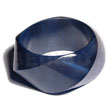 Twisted Nat. Wood Chunky Bangle