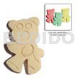 Nat. White Wood Teddy Bear