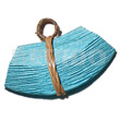 Textured Aqua Blue Nat. Wood