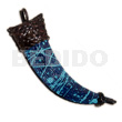 Textured Marbled Blue Nat. Wood