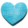50mm Textured Heart Shaped Aqua