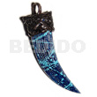 Textured Marbled Blue Nat. Wood