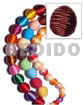 18mm Natural White Oval Wood