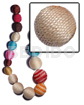 20mm Natural White Round Wood